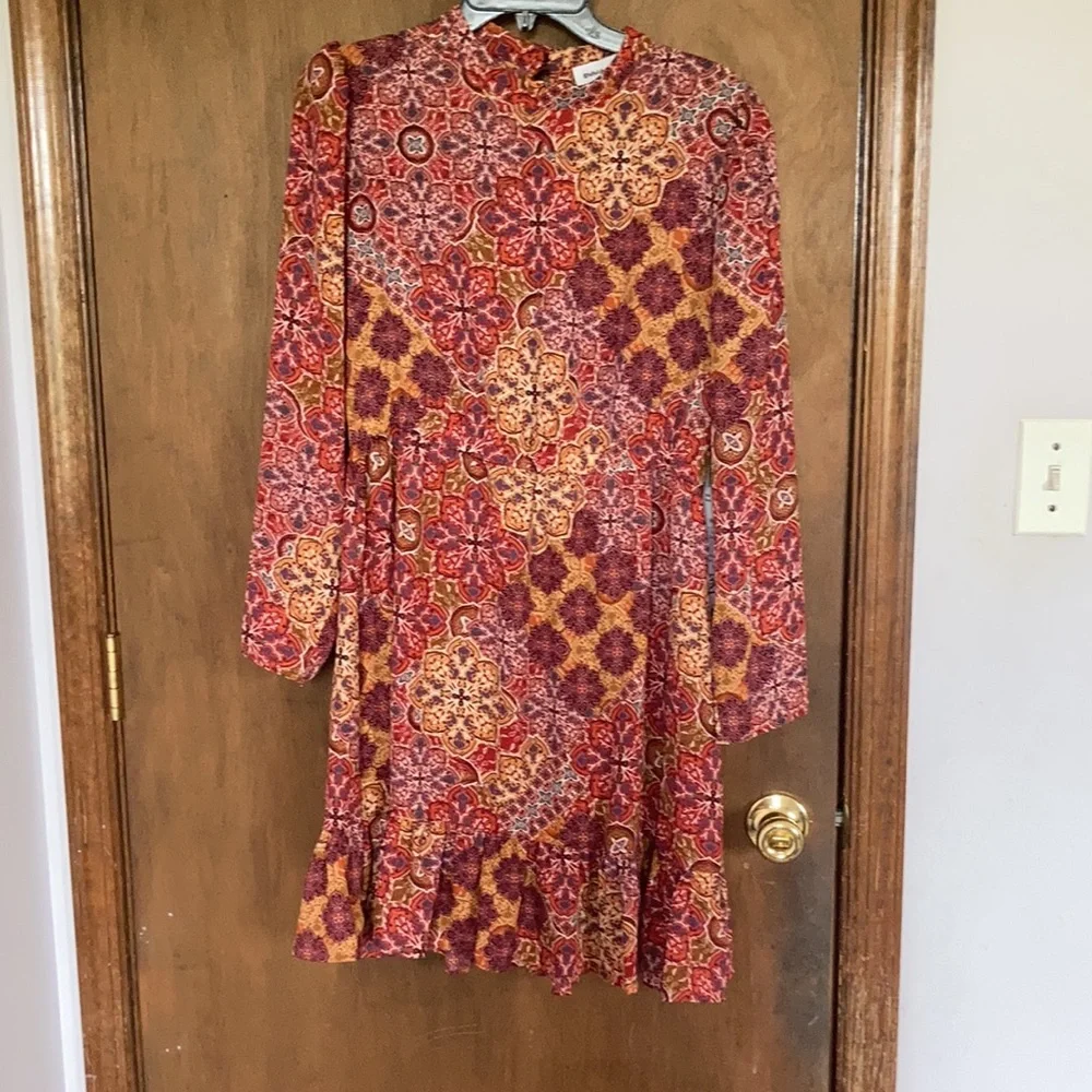 Relist10/9❌Emma & Michele boho floral print dress size M - Picture 12 of 17